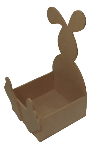 Caja Fibrofácil Conejo Pascua Para Pintar X12 Unidades