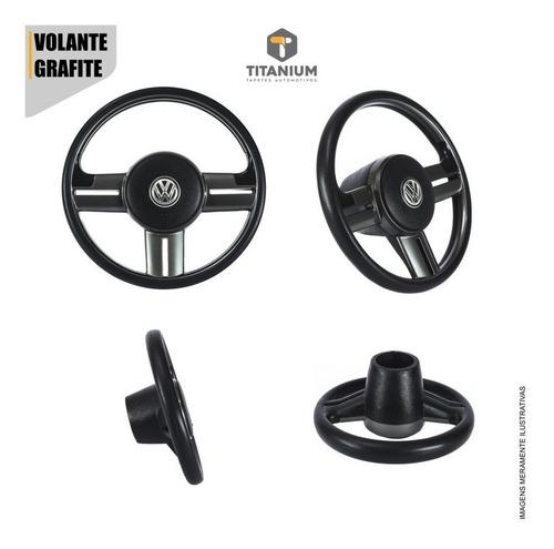 Volante Esportivo Rallye Gol G5,polo,golf,fox Grafite C/cubo
