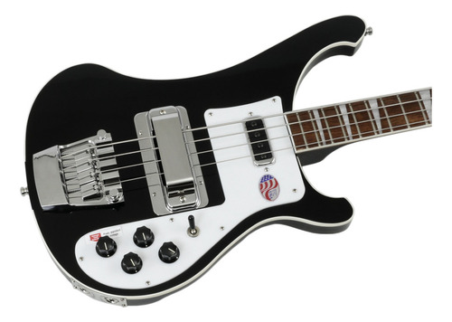 Bajo Electrico Rickebacker 4003 Jetglo 2024 Diestro Negro Laqueado 4 (Usado)