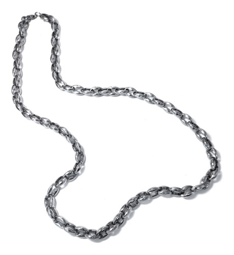 Imagen 2 de 3 de Cadena Acero Quirúrgico Estilo Gucci Unisex 7mm X 50cm