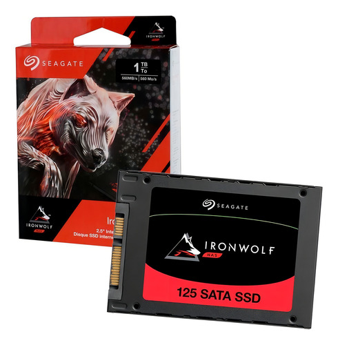 Seagate Ironwolf 125 Ssd Sata Ssd de 1 TB Za1000nm1a002, color negro