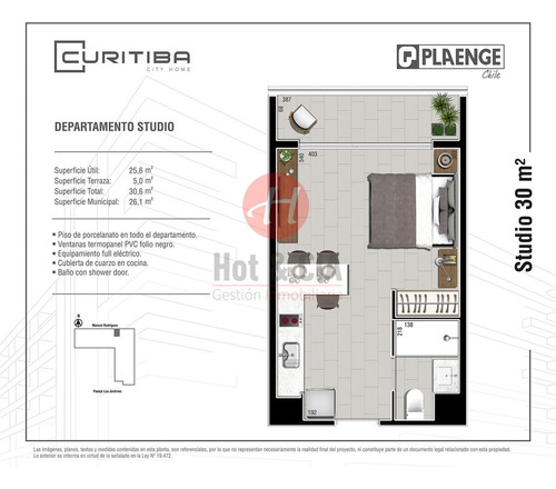 Departamento En Arriendo De 1 Dorm. En Temuco