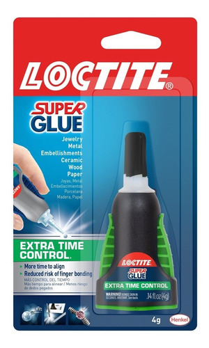 Pega Super Glue Gel Loctite Extra Tiempo Control 4g Irlanda