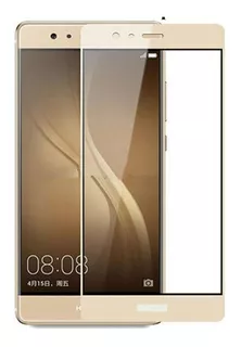 Protector Vidrio Borde Dorado Compatible Con Huawei P9 Plus