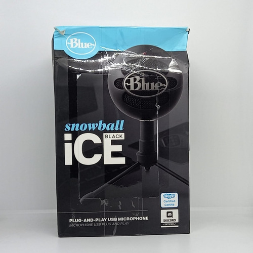 Micrófono Blue Snowball Ice Condensador Negro (openbox)