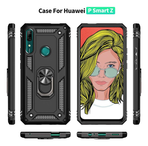 Funda Uso Rudo Golpes Para P Smart Z Carcasa+mica Rojo Huawei P Smart Z /y9 Prime 2019/honor 9x