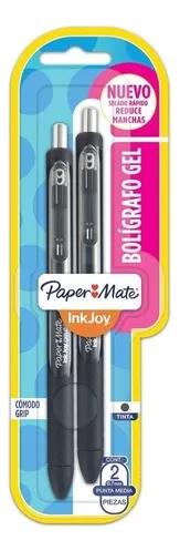 Bolígrafo retráctil de  Basics, colores surtidos, paquete de 24  unidades