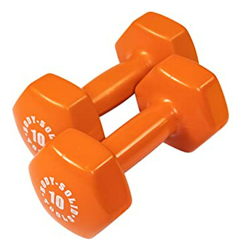 Set De Pesas De Vinilo Bstvd10pr Para Entrenamiento De Peso 