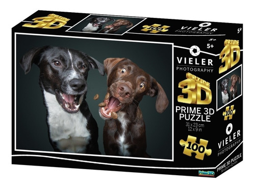 Puzzle Rompecabeza 100 Piezas Prime 3d Perros 10727