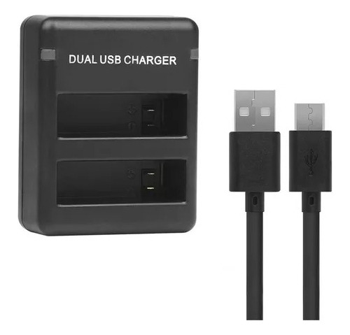 Carregador Duplo Gopro Dual Charger Hero 4 + Cabo Usb