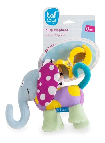 Sonajero Para Bebe Juguete De Peluche Elefante Taf Toys