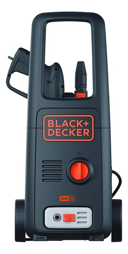 Lavadora de alta pressão Black+Decker BW14 preto e laranja de 1400W com 110bar de pressão máxima 220V