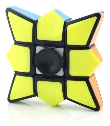 Spinner Cubo Magico 3 X 3 Magic Cube 2 En 1 Forma Estrella