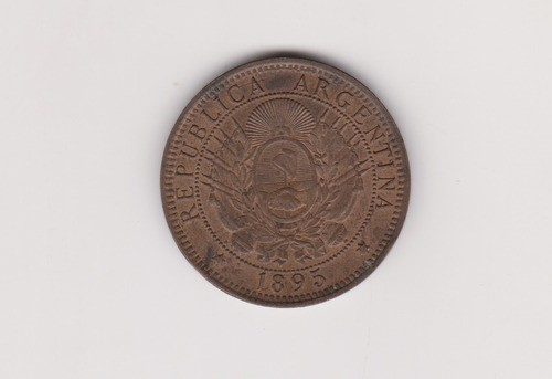 Moneda Argentina 2 Centavos Año 1895 Sin Circular