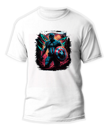 Playera Unisex De Capitán América