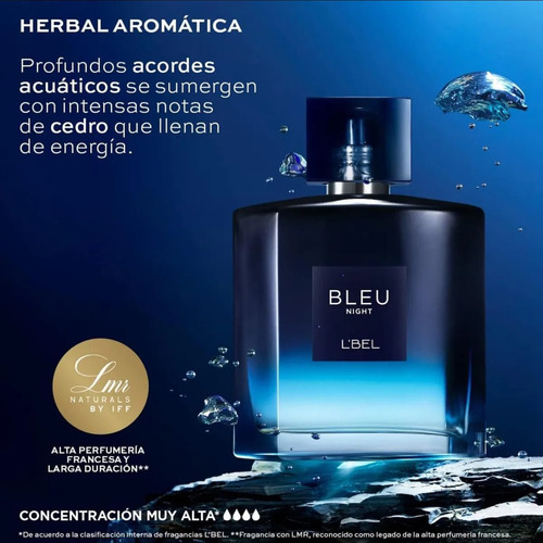 Bleu Nigh Lbel + Magnat Xclusive Esika Fragancia Hombre