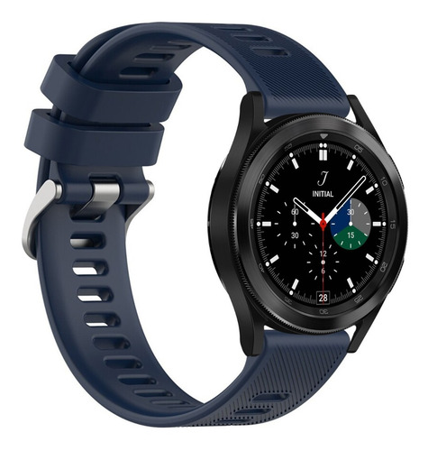 Correa Sport De Silicona Premium Para Galaxy Watch 4 Classic Azul Oscuro