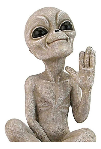 Escultura De Marcianos Alienígenas En Miniatura De Resina Pa