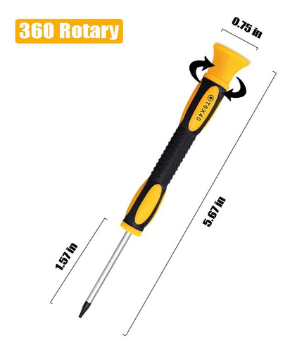 Juego De Destornilladores Torx 15 En 1 Con T3 T4 T5 T6 T8 T1