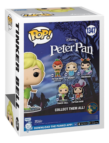 Tinkerbell Funko Pop Disney: Peter Pan 70 Aniversario