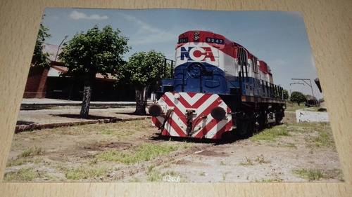 Ferrocarril Foto 15x10 Locomotora Alco Rsd16 8247 En Sanchez