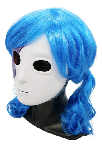 Máscara De Peluca Sally Blue Sally Face Masks, Juego De Cosp