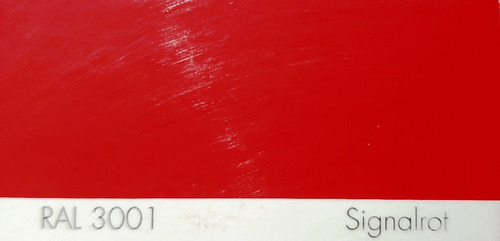Imagen 3 de 7 de Pintura Poliuretano Rojo Ral 3001 Kit 5 Lts.