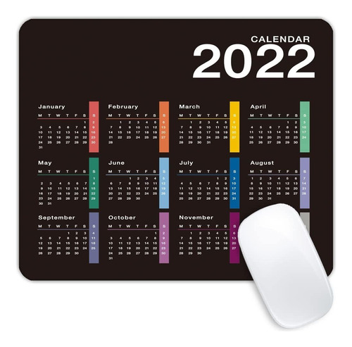 Alfombrilla De Ratón Con Calendario Co Do Año 2022, B...