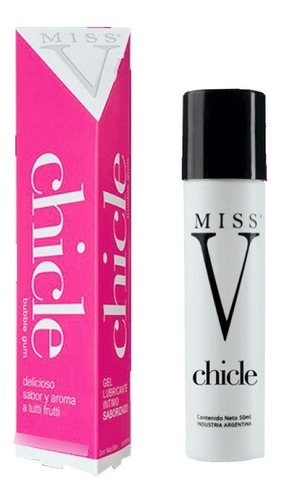 Gel Intimo Lubricante Comestible Sabor Chicle 50 Ml Miss V