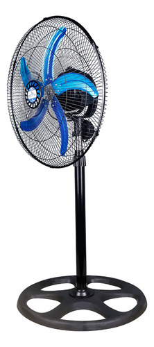 Ventilador De Piso Slim Company 5 Aspas Y 3 Velocidades De 20 Pulgadas, 55w, 1.25 Metros De Altura, 60 Db, 127v, 360°