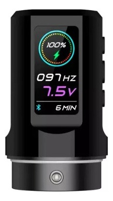 EZ P3 pro stroke ajustable máquina de tatuaje negro mate 2 baterias
