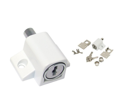 Cerradura Puerta Ventana Corrediza Lk-450 Blanca Kit 5 Unid.