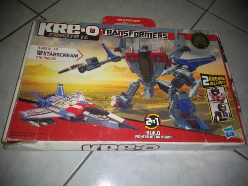 Kre-o Create It Transformers Starscream Completo Caja Dañada