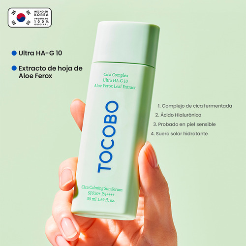 Protector Solar Coreano Antiacné Cica Tocobo 50ml