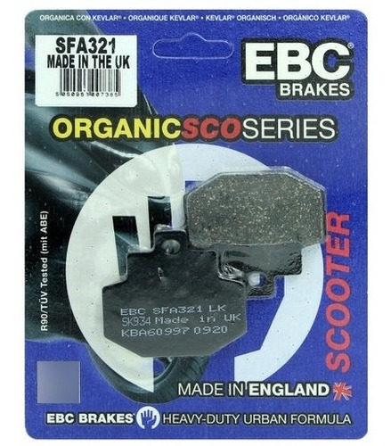 Pastillas De Freno Ebc Brakes Piaggio New Fly 125 Ie (3v)