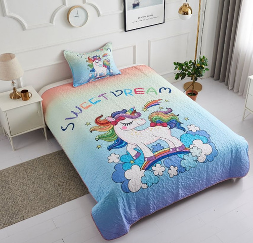 Cubrecama De Verano Quilt 1.5 Plazas Diseños