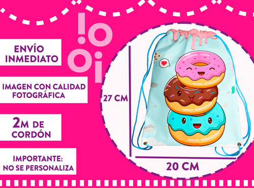 60 Pzs Morralitos Fiesta Infantil Dulceros Donas Y Dulces