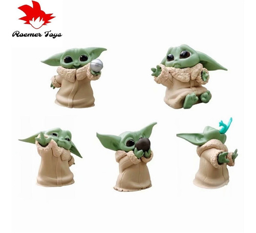 Baby Yoda Set De 5 Figuras De Coleccion Star Wars 6 Cm