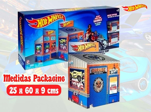 Imagen 4 de 10 de Carpa Casa Juego Nene Auto Garage Hot Wheels Mecanico Niño