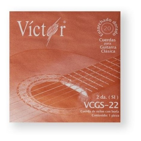 Imagen 1 de 1 de Cuerda Victor 22(10) Guitarra Clasic 2da Nylon C/borla