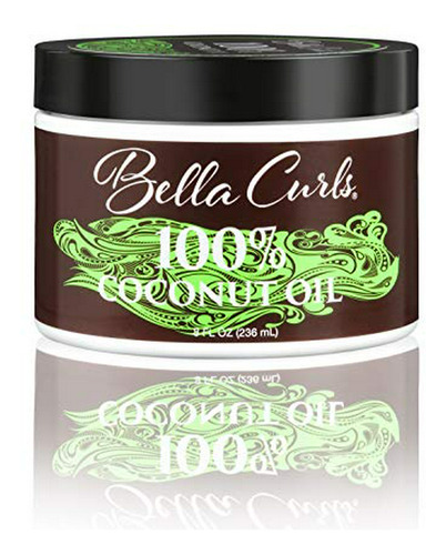 Bella Rizos Cuerpo 100% De Coco Aceite, 8 Oz.
