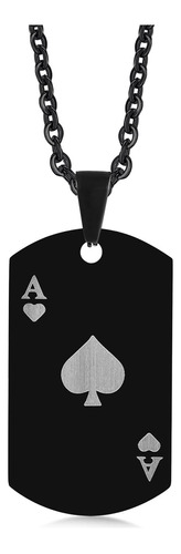 Hisatan Punk Rock Poker Aces Collar: Acero Inoxidable Para