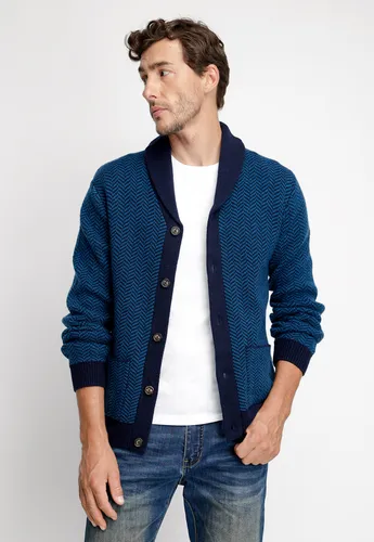 Cardigan Hombre Montana Azul Marino Fw 2023 Ferouch