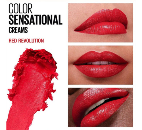 Labial Color Sensational 630 Red Revolution Maybelline