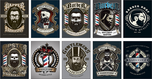 Carteles De Aluminio Barbería Peluquería Barber Shop Beard