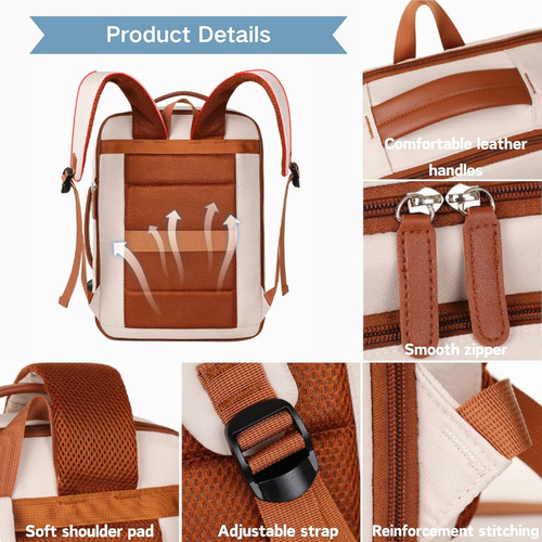 Mochila Multifuncional, Apta Para Portátil De 15,6 Pulgadas