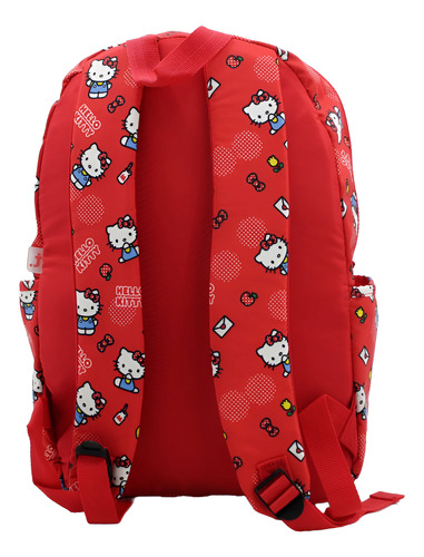 Mochila Escolar Hello Kitty Original De Truzt Rojo Hello Kitty