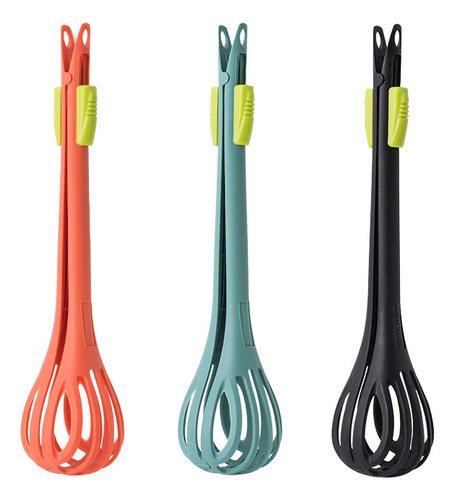 Batidor De Nylon Multiusos, Pinzas Para Alimentos De Doble U