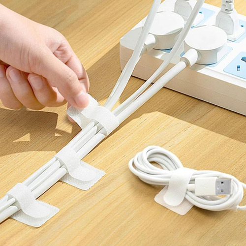 3 X 10x Bridas Para Cables Reutilizables Organizador De