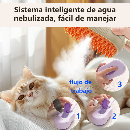 Cepillo Deslanador Gato Perro Peine Mascota Masajeador 4 Kit